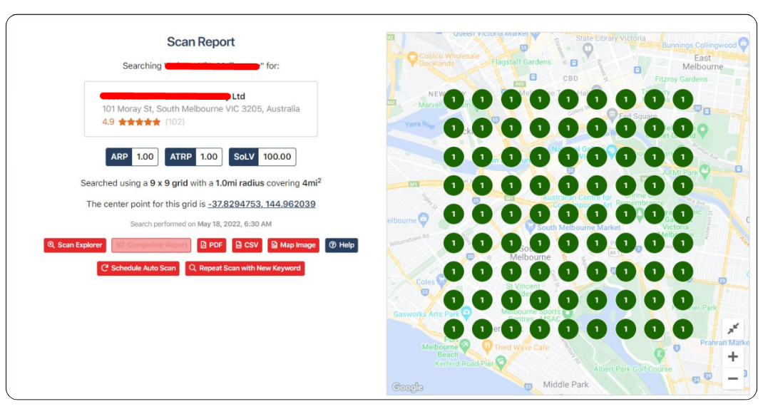 GSC impressions growth for HVAC client after local SEO activation